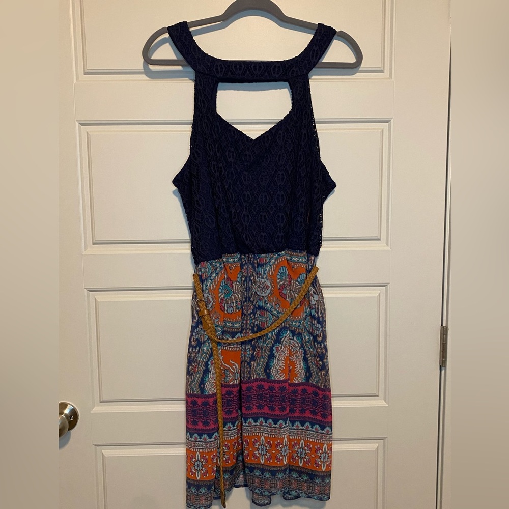 Navy lace dress Charlotte Russe plus size dress. Perfect for summer.